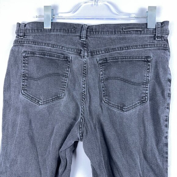 Lee Straight Leg Jeans Womens Size 12 Medium 3051813 Relaxed Fit Mid Rise Blue - Picture 4 of 12